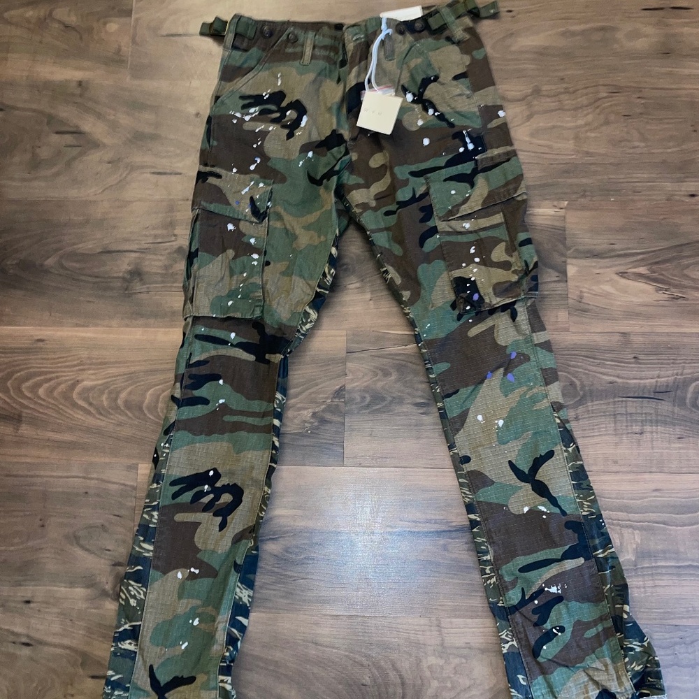 Flare camo pants